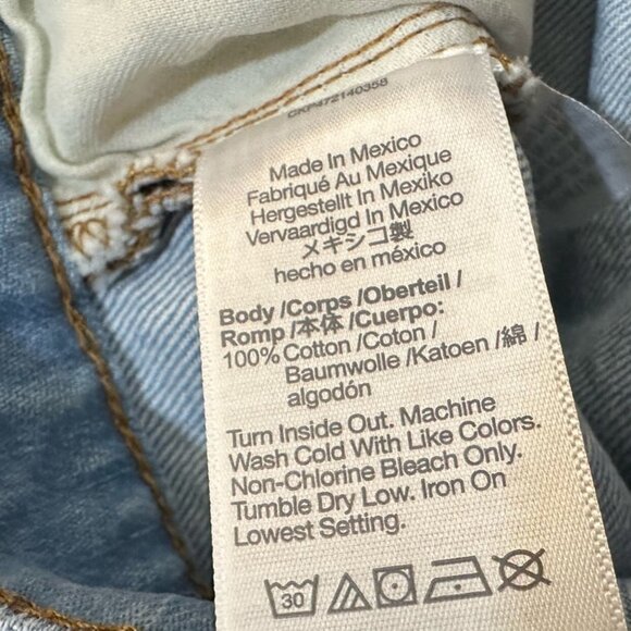 Madewell NWT Women's The Plus Mid-Length Mom Jean Shorts, Essen Wash, Size 14W - Picture 5 of 8